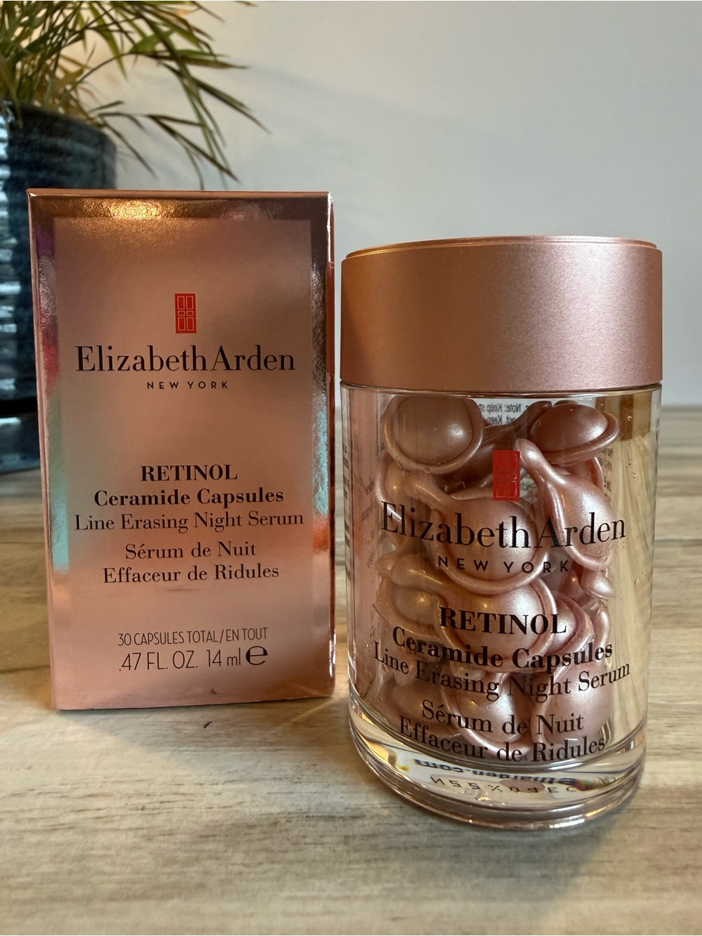 ✨Elizabeth Arden Retinol Ceramide Capsules Line Erasing Night Serum 30 Capsules